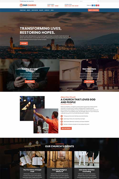 church website