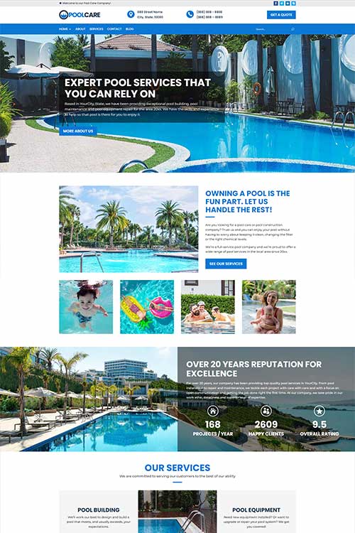 pool services website